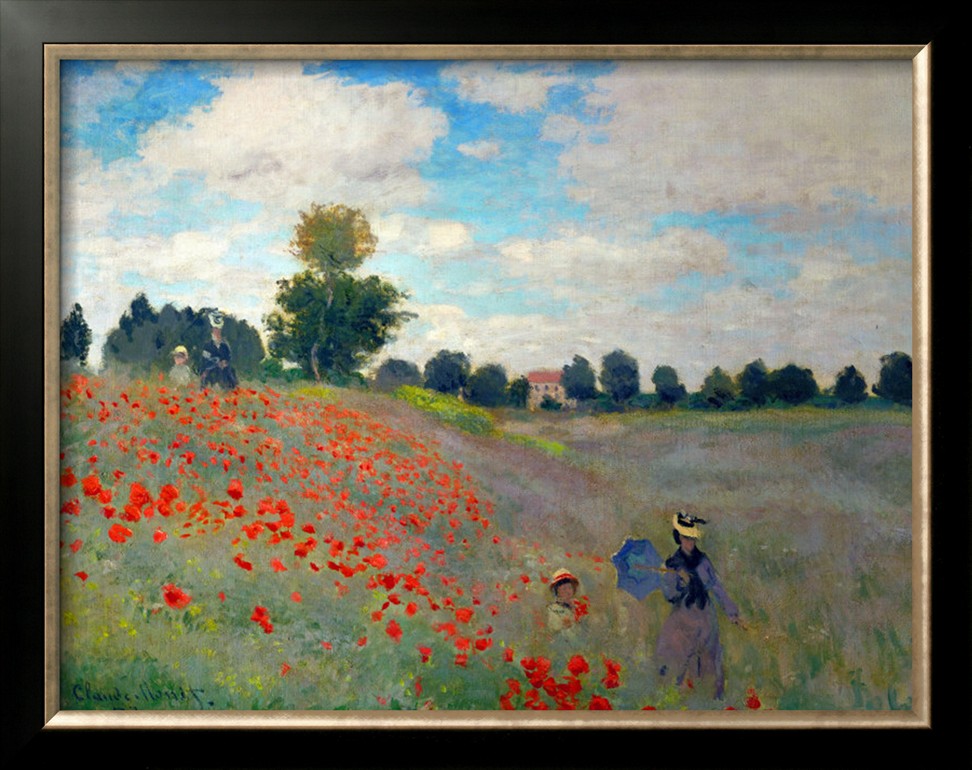 The Poppy Field, 1873-Claude Monet Painting